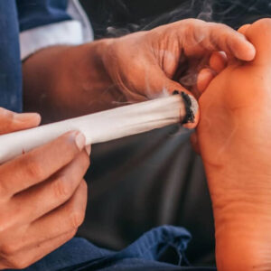 What are mechanisms that moxibustion works